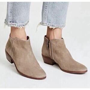Sam Edelman Petty gray suede ankle booties 8M